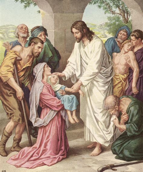 Jesus Healing The Sick By Kean Collection