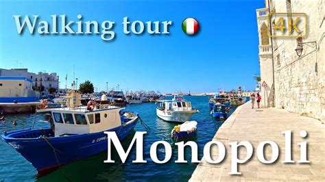 Monopoli Puglia Italywalking Tourhistory In Subtitles K Youtube