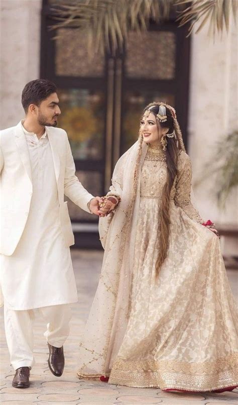 Couples Pakistani Bridal Nikah Dresses Images 2022