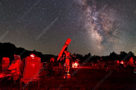 amateur astronomy and the milky way stock image c035 7574 science photo library