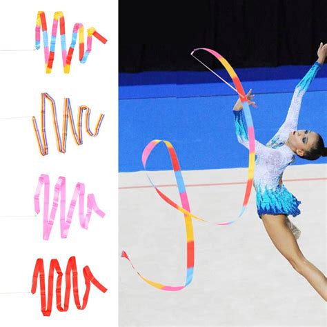 Meters Colorful Arrhythmic Ribbons Gymnastics Ribbons Gym Dance