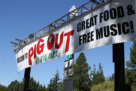 Pig Out in the Park is a free event that takes place over Labor Day