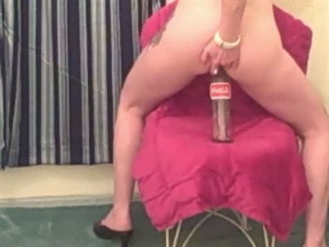 Webcam Girls Glass Coke Bottle Riding