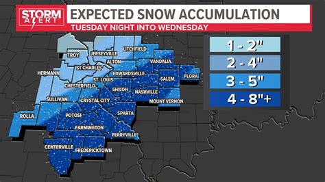 St Louis Weather Forecast Snow Tuesday Night Into Wednesday Ksdk Com