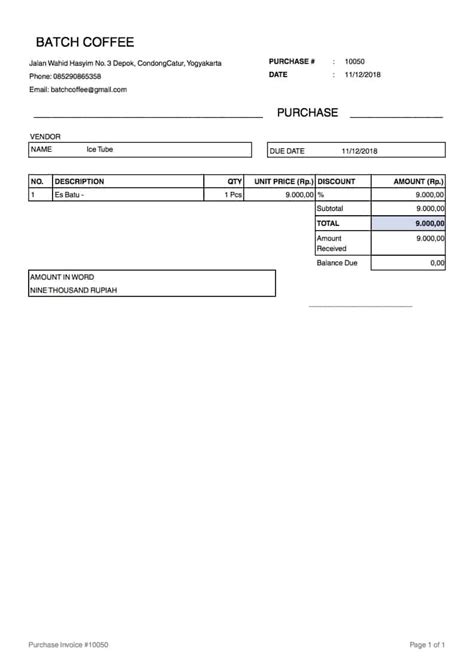 Purchase Order Po Pengertian Fungsi Dan Contohnya