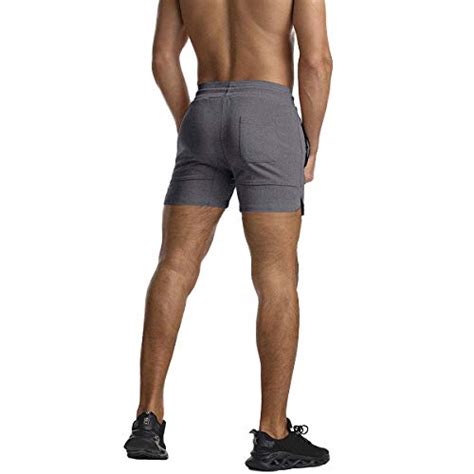 Everworth Mens Solid Gym Workout Shorts Bodybuilding Running Fitted