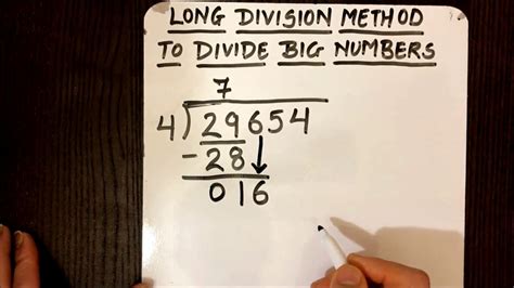 How To Divide Big Numbers Long Division Easiest And Fastest Way