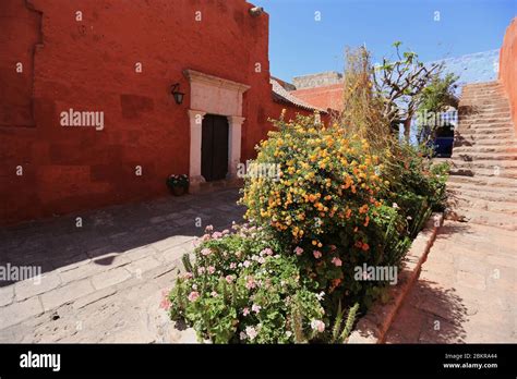 Interiors Of The Saint Catherine Monastery In Arequipa Stock Photo Alamy