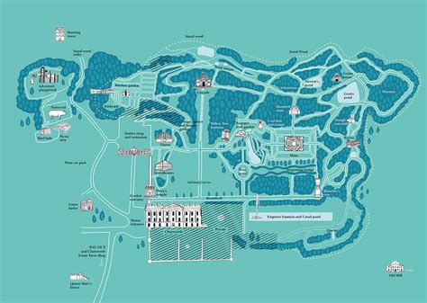 Chatsworth House Illustrated Map — Lisa Maltby