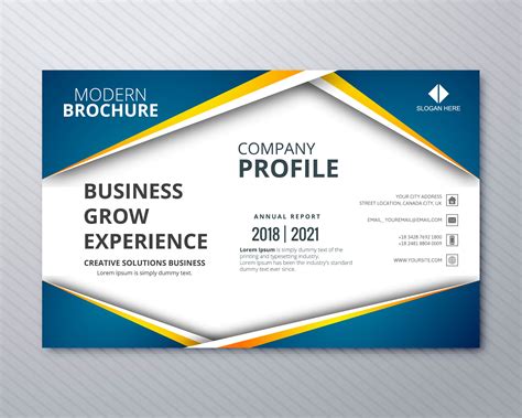 Professional Business Flyer Template Card Colorful Wave Design 258703