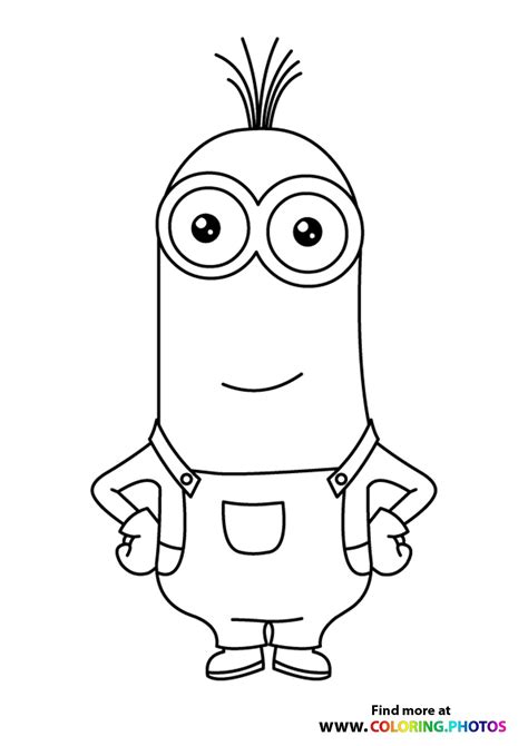 Minions Bob Coloring Pages For Kids
