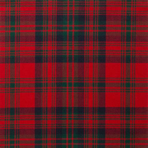 Matheson Red Modern Light Weight Tartan Fabric Lochcarron Of Scotland