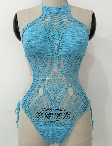 2017 one piece swimwear lady tankini monokini swimsuit sexy crochet bikini beach string micro