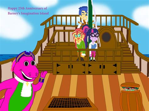 Sailing Sailing Barney Snoopy And Friends By Livingonlaughs On
