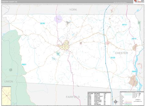 Chester County Sc Wall Map Premium Style By Marketmap - vrogue.co