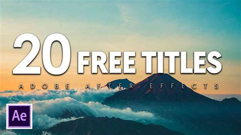 20 Free Modern Clean Titles After Effects Templates Trendslogocom