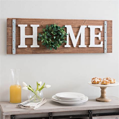 Home Wreath Wooden Wall Plaque Kirklands Farmhouse Wall Decor Wall