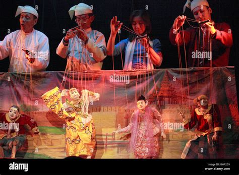 Myanmar Burma Mandalay Marionette Puppet Theatre Stock Photo Alamy