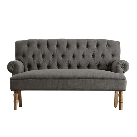 Instant Home Hermosa Tufted Upholstered Settee And Reviews Wayfair
