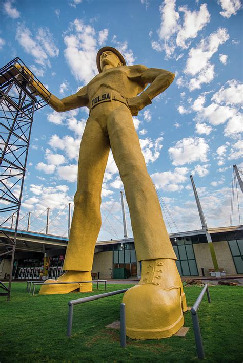 Golden Driller Statue Tulsa Oklahoma Photograph By Gregory Ballos
