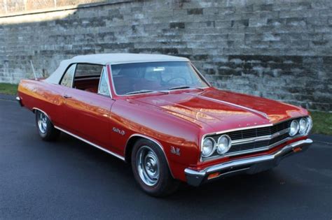 1965 Malibu Ss Z16 Convertible Recreation Redred 396375 Hp For Sale