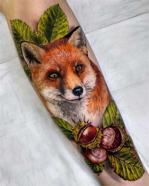 fox horse chestnuts  tattoo ideas  men women