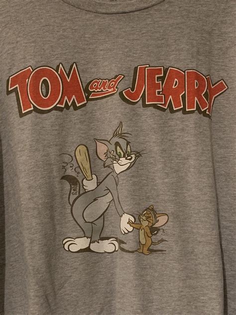 Hanna Barbera Tom And Jerry Graphic Shirt Sz Xl Gem