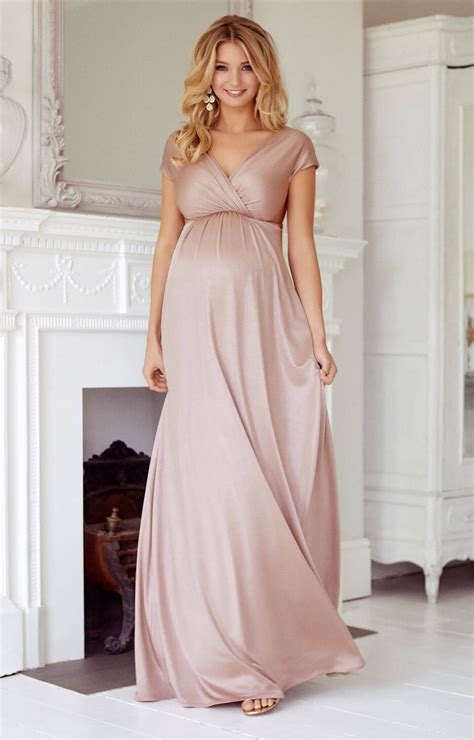 Francesca Maternity Maxi Dress Blush Maternity Wedding Dresses Evening Wear And Party Clothes