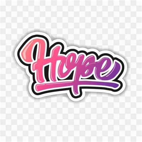 Hope Vector Png Images Hope Hand Lettering Vector Hope Vector