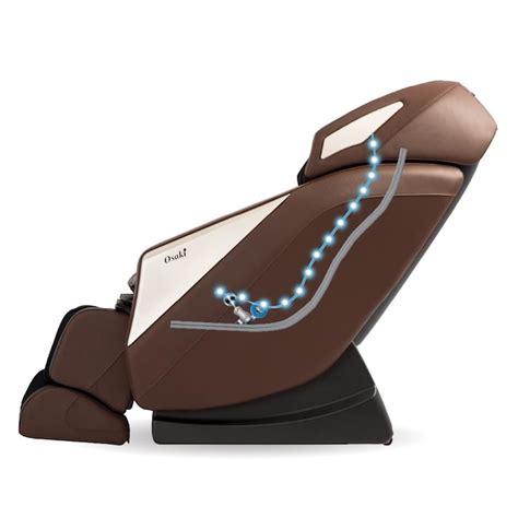 osaki brown faux leather powered reclining massage chair in the recliners department at