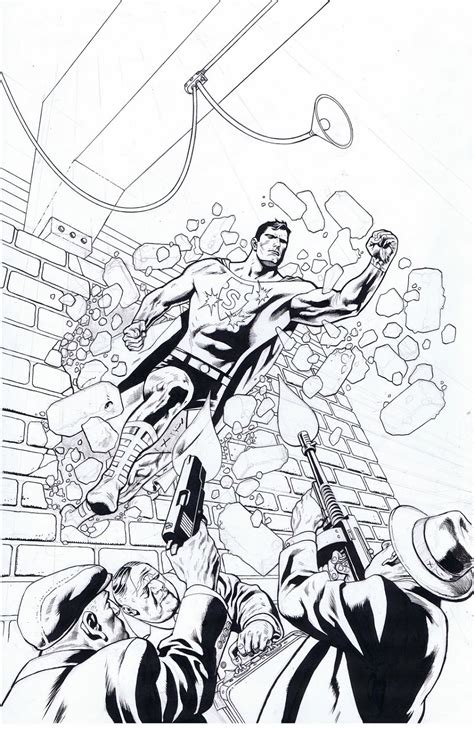 Kevin Nowlan Superman Unchained 4 Variant Cover Art