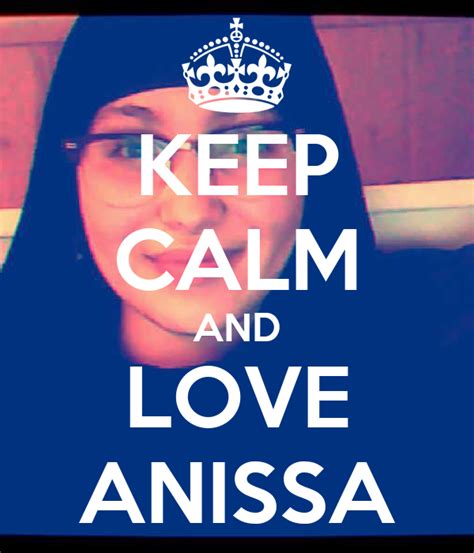 Keep Calm And Love Anissa Poster Romy Keep Calm O Matic