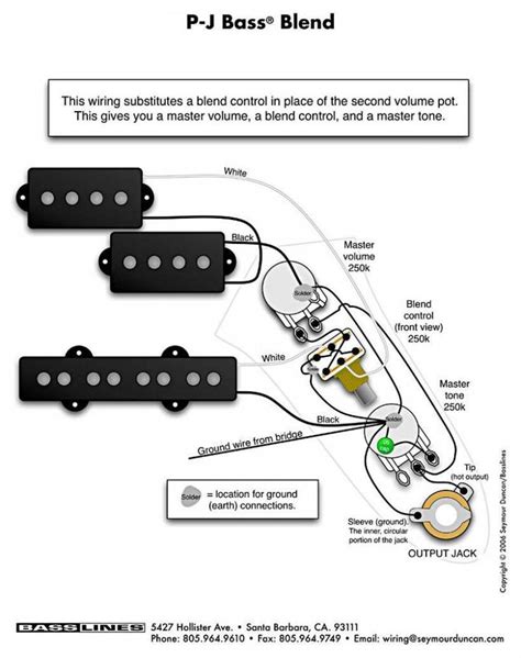 Find many great new & used options and get the best deals for precision bass wiring kit cts switchcraft sprague guitarslinger fit fender at the best online prices at ebay! Newest Fender P J Bass Wiring Diagram 7742 Pj 3