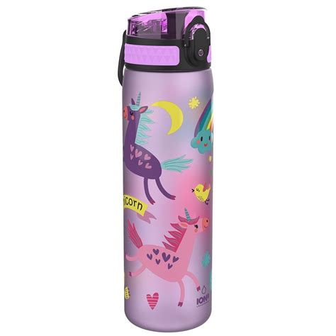 Ion8 Leak Proof Slim Water Bottle Bpa Free 500ml Unicorns