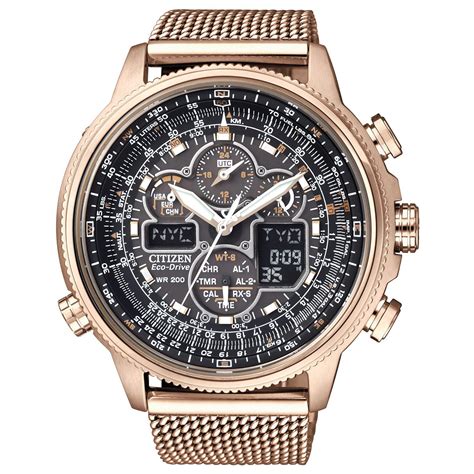 Citizen Jy E Men S Promaster Navihawk Eco Drive Chronograph Mesh