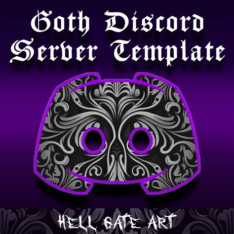 Goth Discord Server Template Etsy 2023
