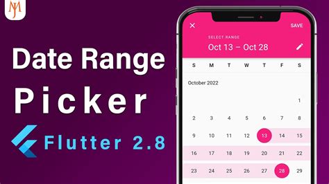 Flutter Tutorial Date Range Picker Youtube