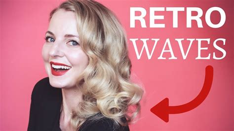 Hair Tutorial How To Create Retro Glam Hollywood Waves Youtube