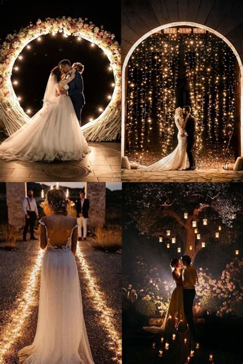 Top 20 Must Have Wedding Photos Night With Lights Night Wedding