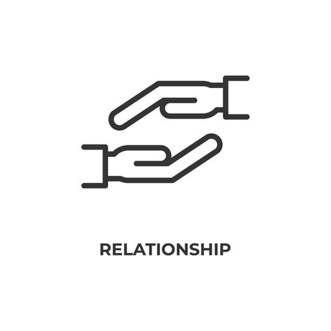 Vector Sign Of Relationship Symbol Is Isolated On A White Background