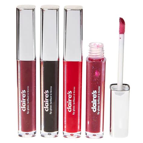 4 Pack Dark Lipgloss Set Lip Gloss Set Claires Accessories Claire