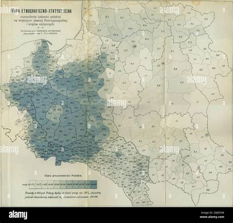 Carte Ethnographique Polonaise De 1912 Photo Stock Alamy