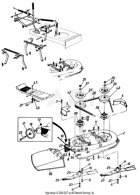 Mtd Ranch King Mdl 130 670g205 Parts Diagram For 42 Side Discharge