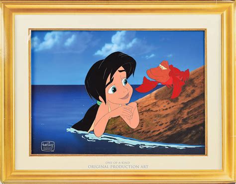 Melody And Sebastian Production Cel From The Little Mermaid Ii Return