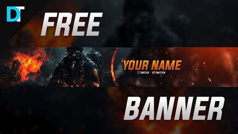 The more channels we can make more beautiful, the better. FREE Youtube Gaming Banner Template | +DOWNLOAD ...