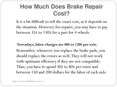 Ppt How Much Does It Usually Cost To Fix Your Brakes Powerpoint