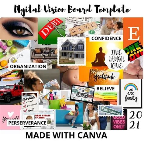Digital Vision Board Template Free Mia Barela