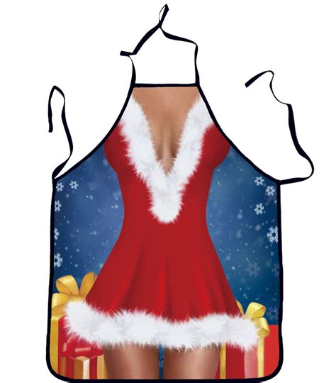 Funny Personality Aprons Sexy Woman Christmas Apron Print Christmas Ornament Funny T Apron