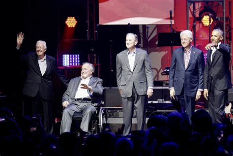 Five Former Presidents Come Together At Texas Aandm For Hurricane Relief