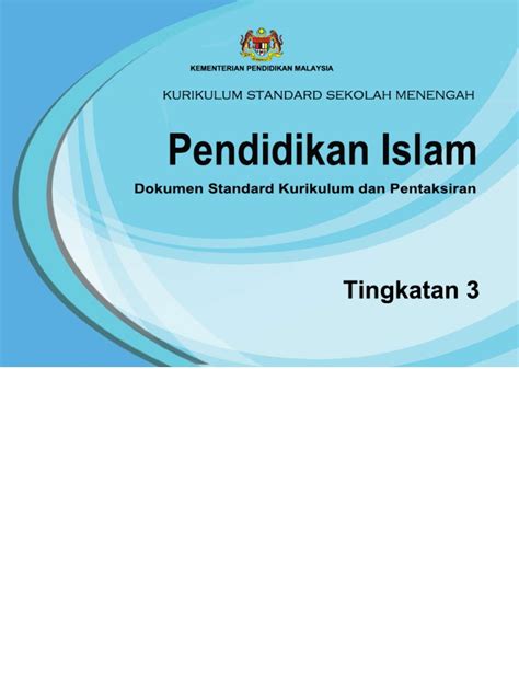 005 DSKP KSSM Pendidikan Islam Tingkatan 3  PDF